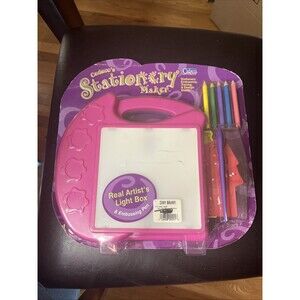 Cadaco’s Stationary Maker Artist Light Box Embossing Pen Design Studio 2002 Rare